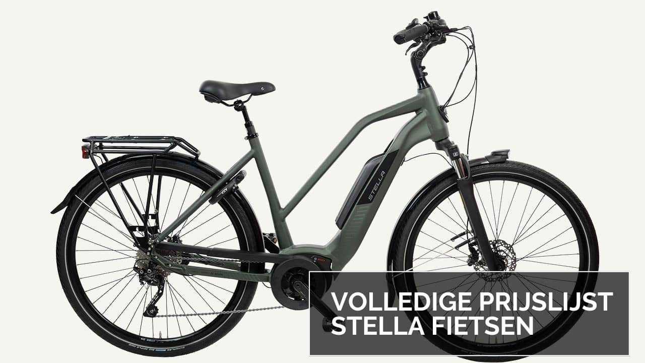 Prijzen Stella Actueel overzicht van 2022 | Alle e-bikes!